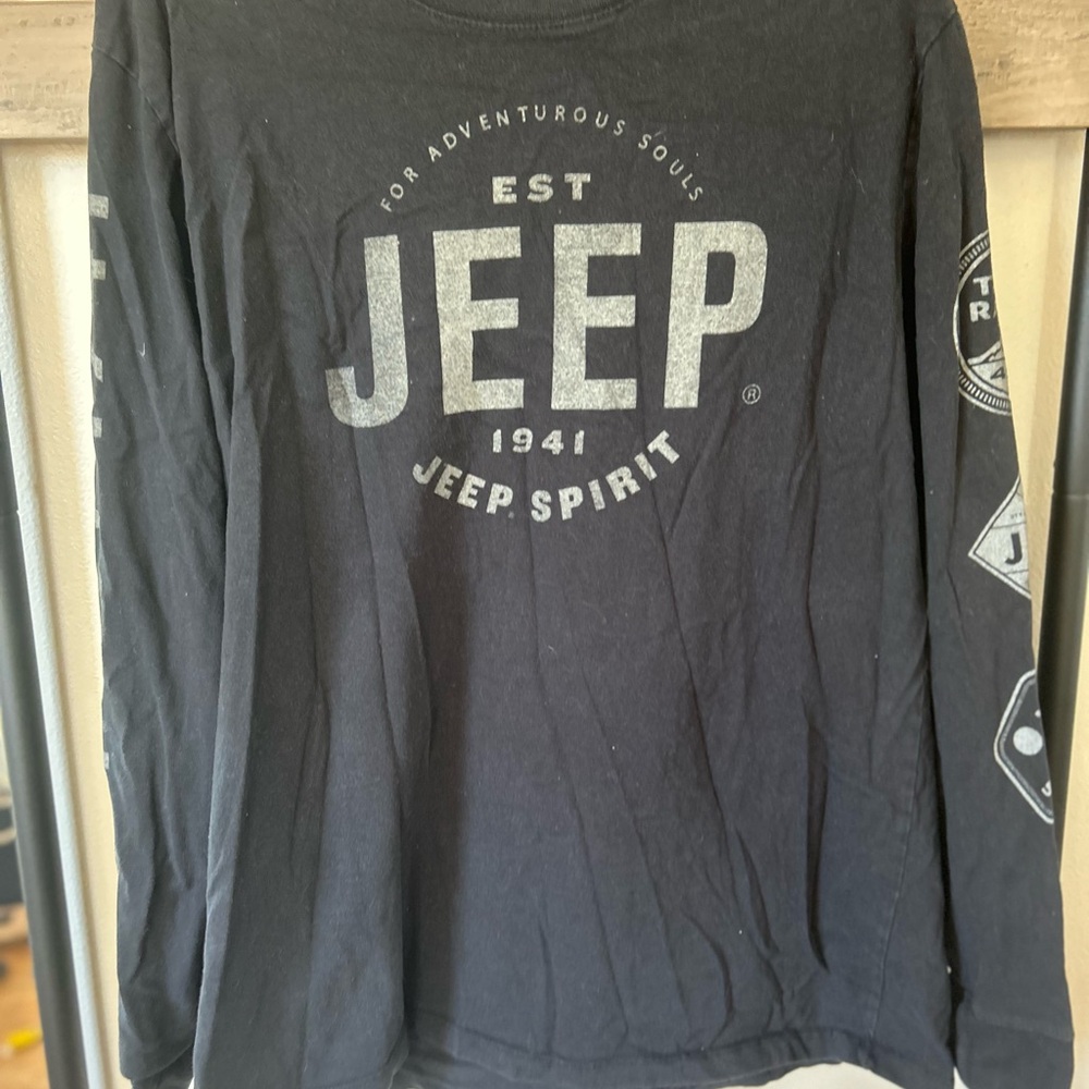 Jeep Men's Black Long Sleeve Shirt